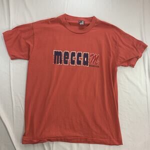 Vintage Y2K Mecca T-Shirt Mens XL Short Sleeve Single Stitch Hip Hop Skater Tee